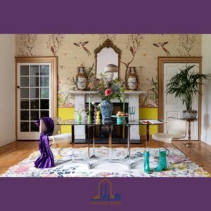 RUG KB-5584 One Hundred Flower Round and Runner