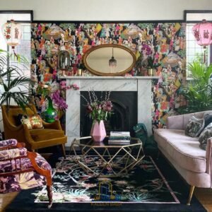 RUG KB-5193 Bird Song black
