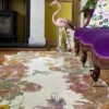 RUG KB-5582 One Hundred Flower Round with Runner - Image 5