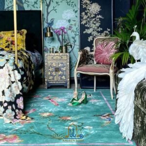 RUG KB-5195 Bird Song Green