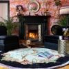 RUG KB-5571 Okinawa Black Round - Image 3