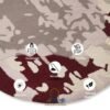 RUG KB-5642 MAGNOLIA BURGUNDY ROUND BLACK - Image 3