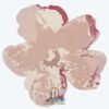 RUG KB-5638 MAGNOLIA BURGUNDY ROUND - Image 2