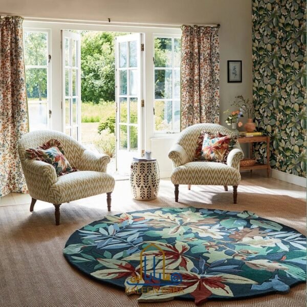 RUG KB-5649 WOOD RUSSET BLUE