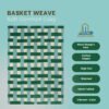 RUG KB-7074 Basket weave Green - Image 5