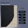 RUG KB-5608 RIK BLACK OVAL - Image 9
