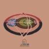 RUG KB-7096 Zodiac Sagittarius Star Sign Circle Round - Image 7