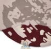 RUG KB-5642 MAGNOLIA BURGUNDY ROUND BLACK - Image 8