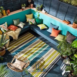 RUG KB-7131 Scion Rive Kiwi Stripe