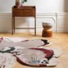 RUG KB-5642 MAGNOLIA BURGUNDY ROUND BLACK - Image 9