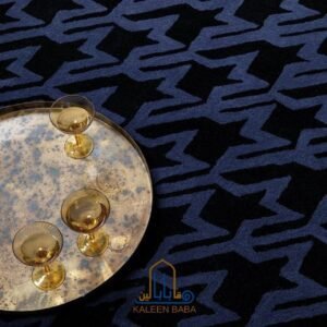 RUG KB-5295 HOUNDSTOOTH BLUE