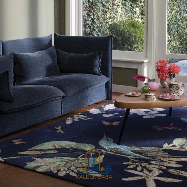 RUG KB-7108 Hummingbird- Dark blue