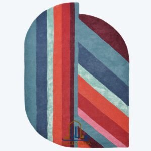RUG KB-5637 Jardin Geometric Stripe Red