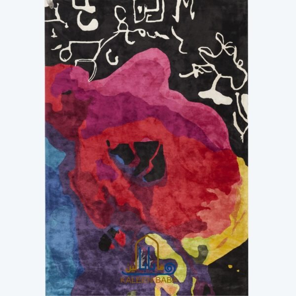 RUG KB-7167 The Rose - Black Silk