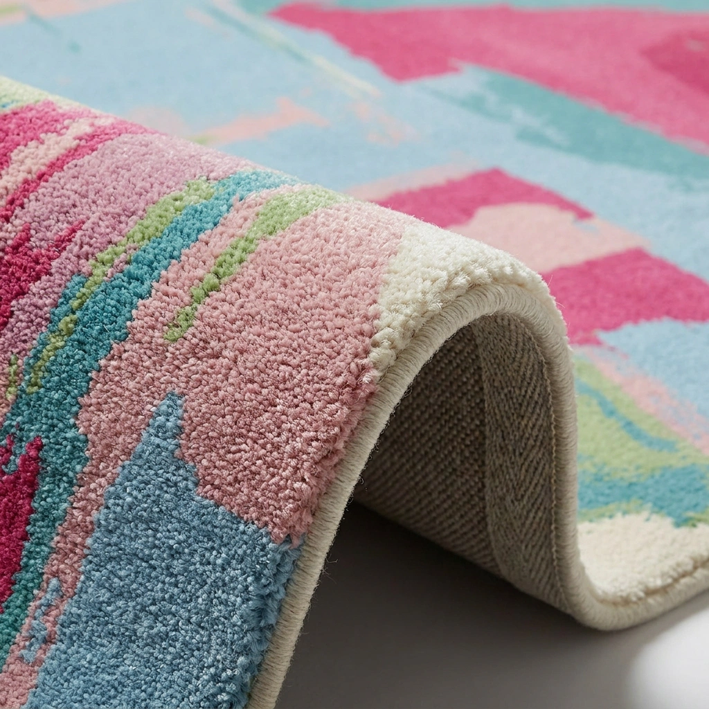 Abstract Hand-Tufted Wool Rug - Image 11