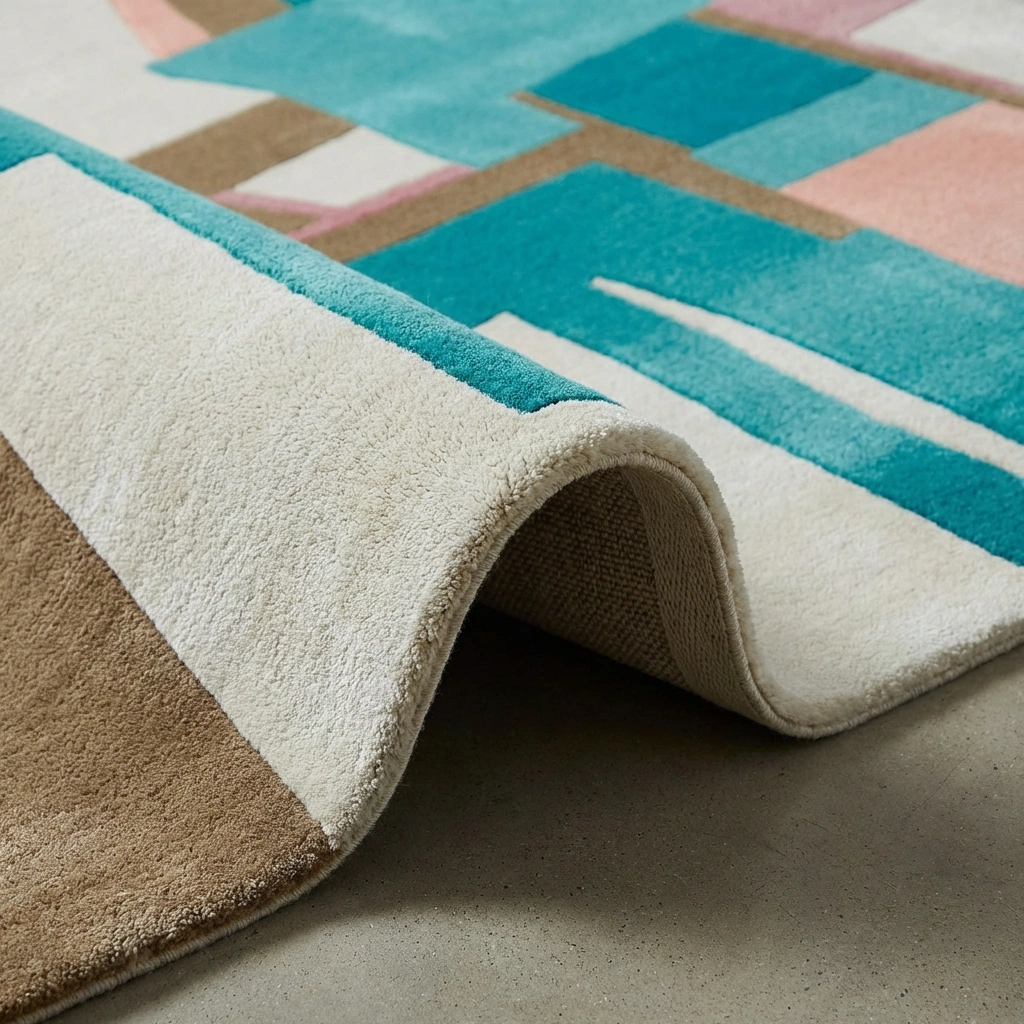 Rug KB-9058 - Hand-Tufted Abstract Wool Rug - Image 10