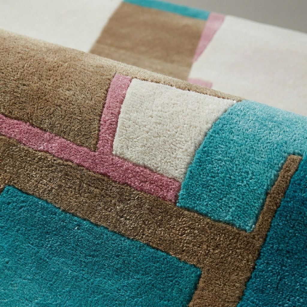 Rug KB-9058 - Hand-Tufted Abstract Wool Rug - Image 11