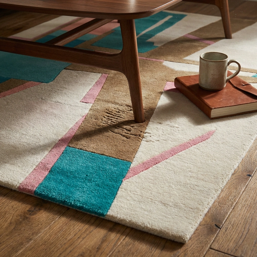 Rug KB-9058 - Hand-Tufted Abstract Wool Rug - Image 13