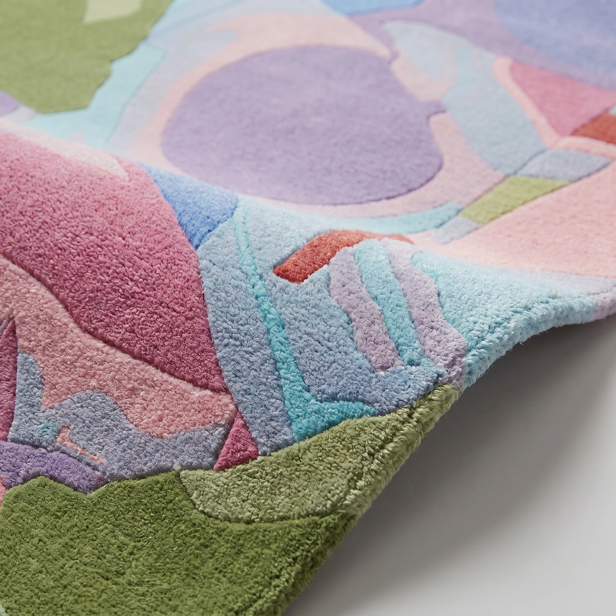 Pastel Abstract Hand-Tufted Wool Rug - Image 19