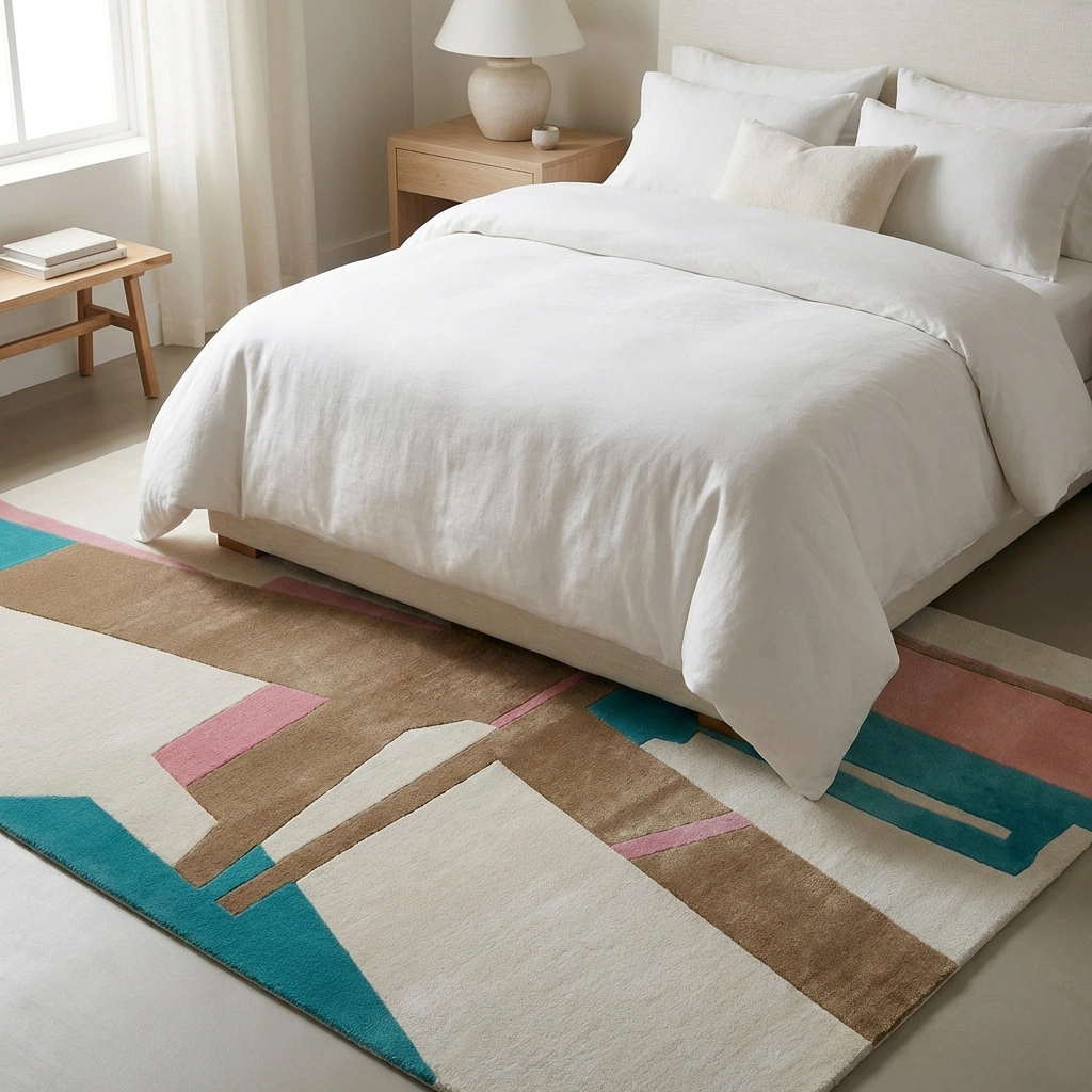 Rug KB-9058 - Hand-Tufted Abstract Wool Rug - Image 4