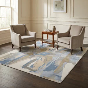 Hand-Tufted Abstract Wool Rug