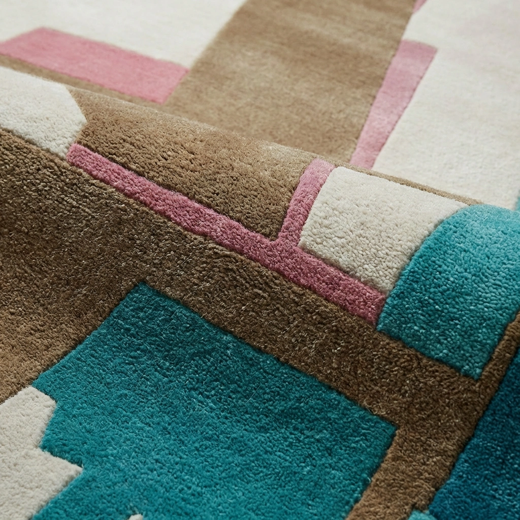 Rug KB-9058 - Hand-Tufted Abstract Wool Rug - Image 7