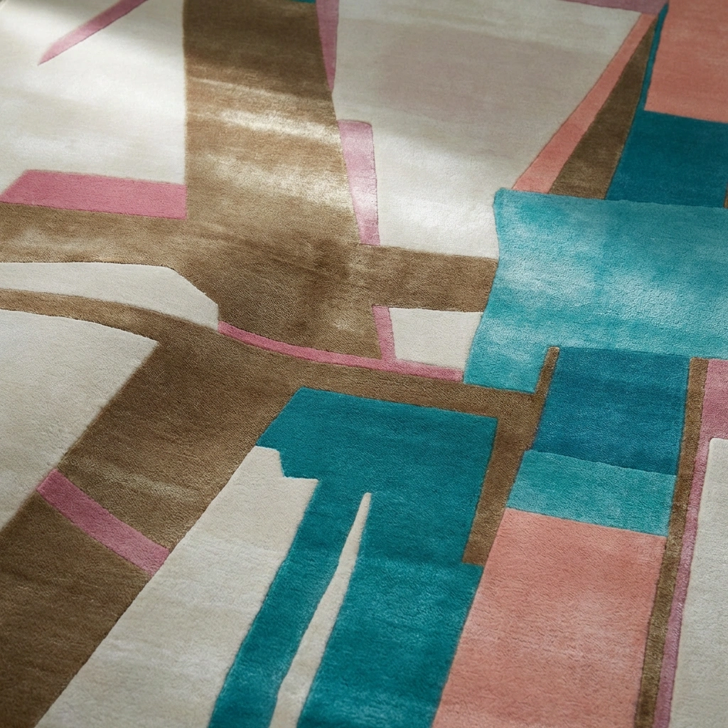 Rug KB-9058 - Hand-Tufted Abstract Wool Rug - Image 8