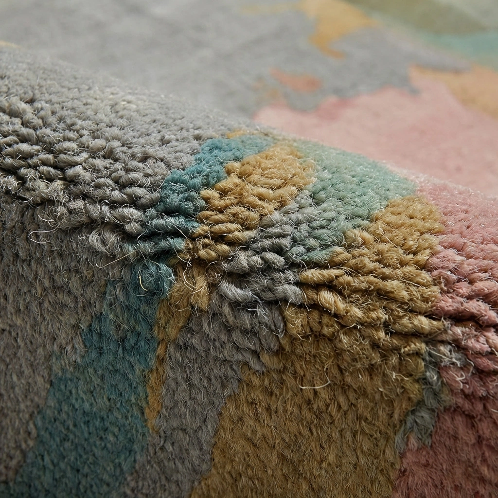 KB-9051 Pastel Abstract Hand-Tufted Wool Rug - Image 14