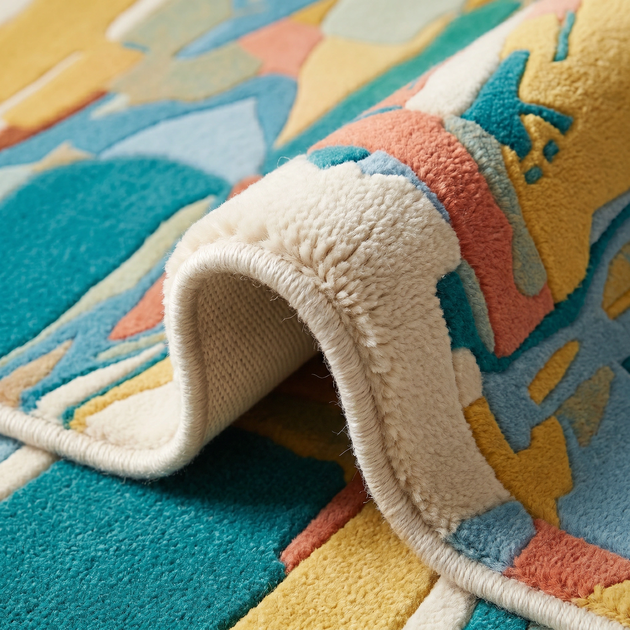 Sunset Abstract Hand-Tufted Wool Rug - Image 11