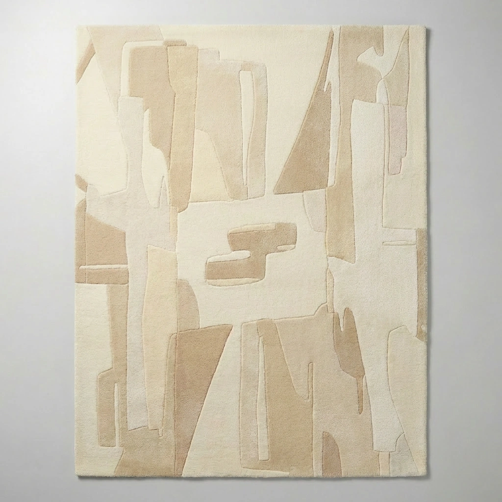Abstract Hand-Tufted Wool Rug - Image 12
