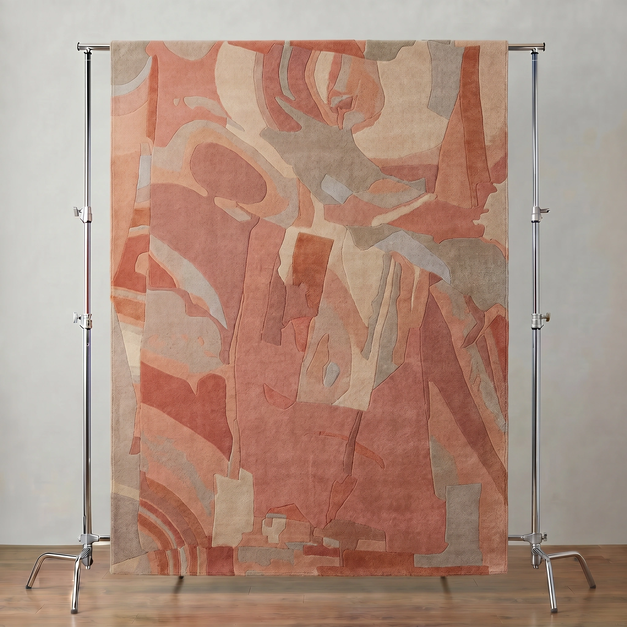 Pastel Abstract Hand-Tufted Wool Rug - Image 24