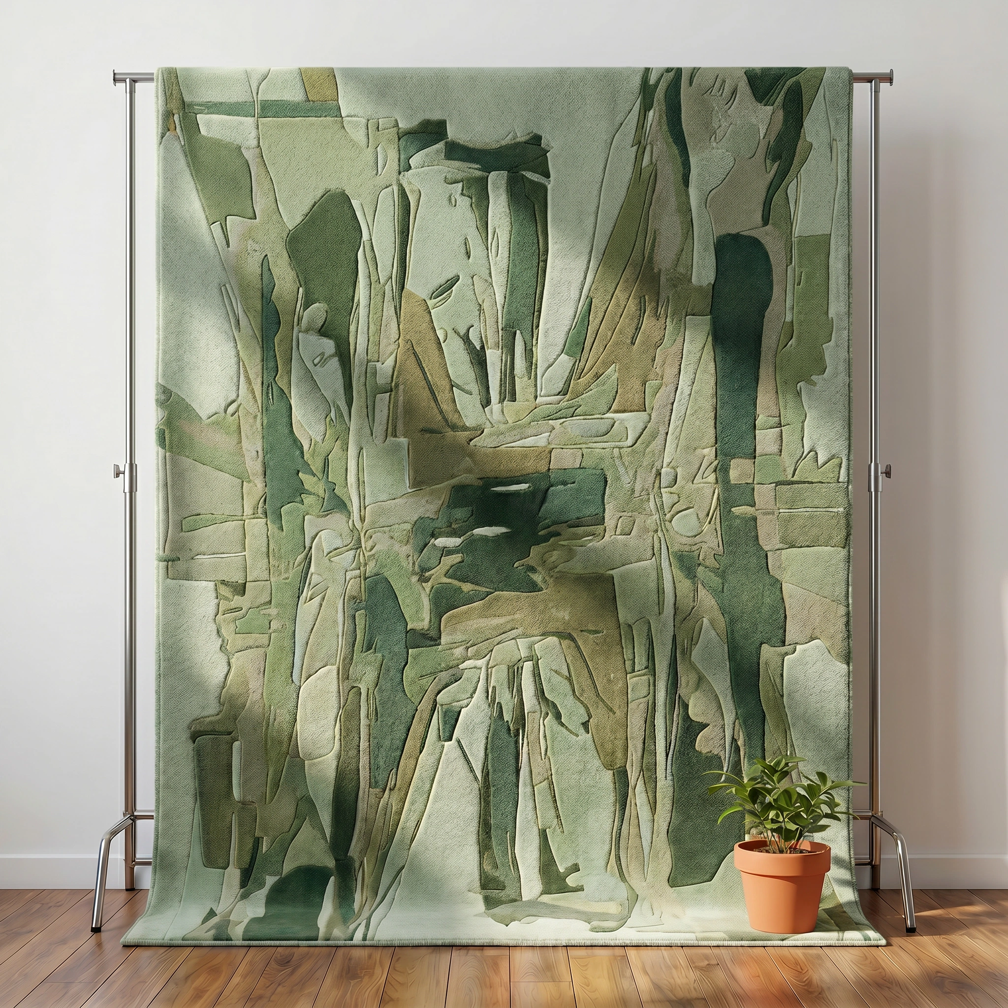 Sunset Abstract Hand-Tufted Wool Rug - Image 18
