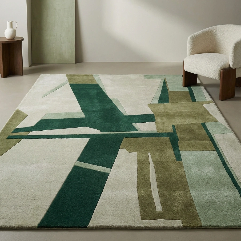 Rug KB-9058 - Hand-Tufted Abstract Wool Rug - Image 19