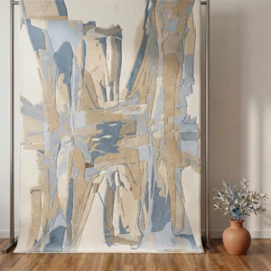 Hand-Tufted Abstract Wool Rug