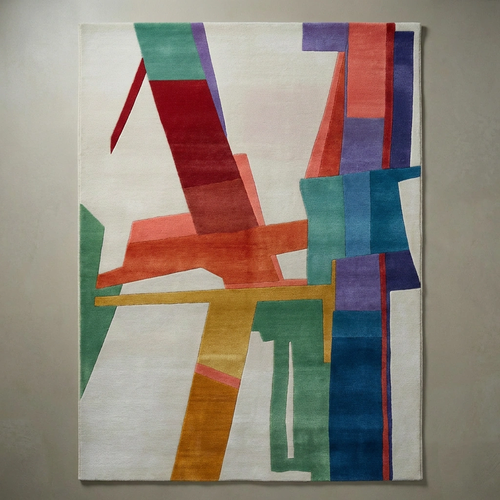 Rug KB-9058 - Hand-Tufted Abstract Wool Rug - Image 21
