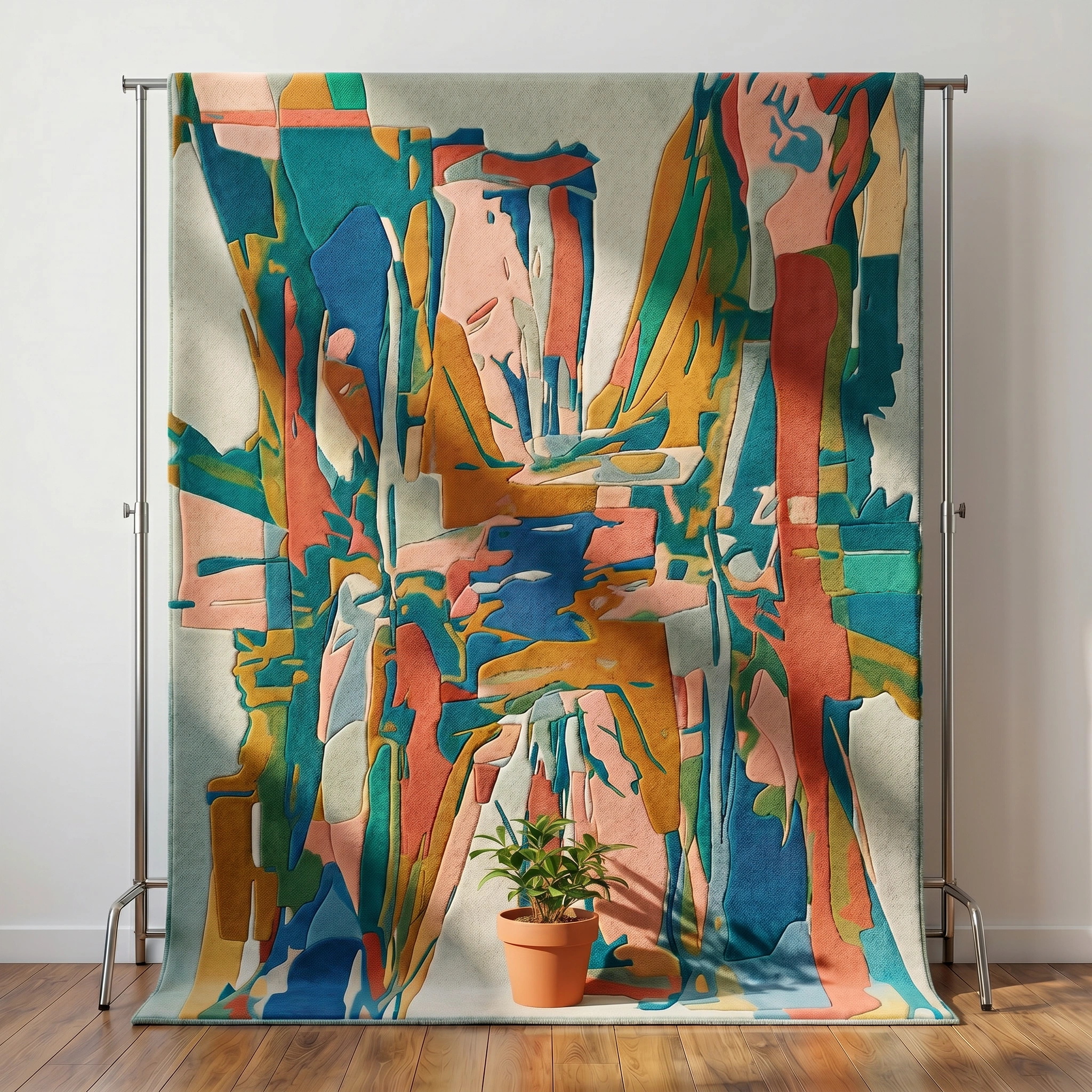 Sunset Abstract Hand-Tufted Wool Rug - Image 21