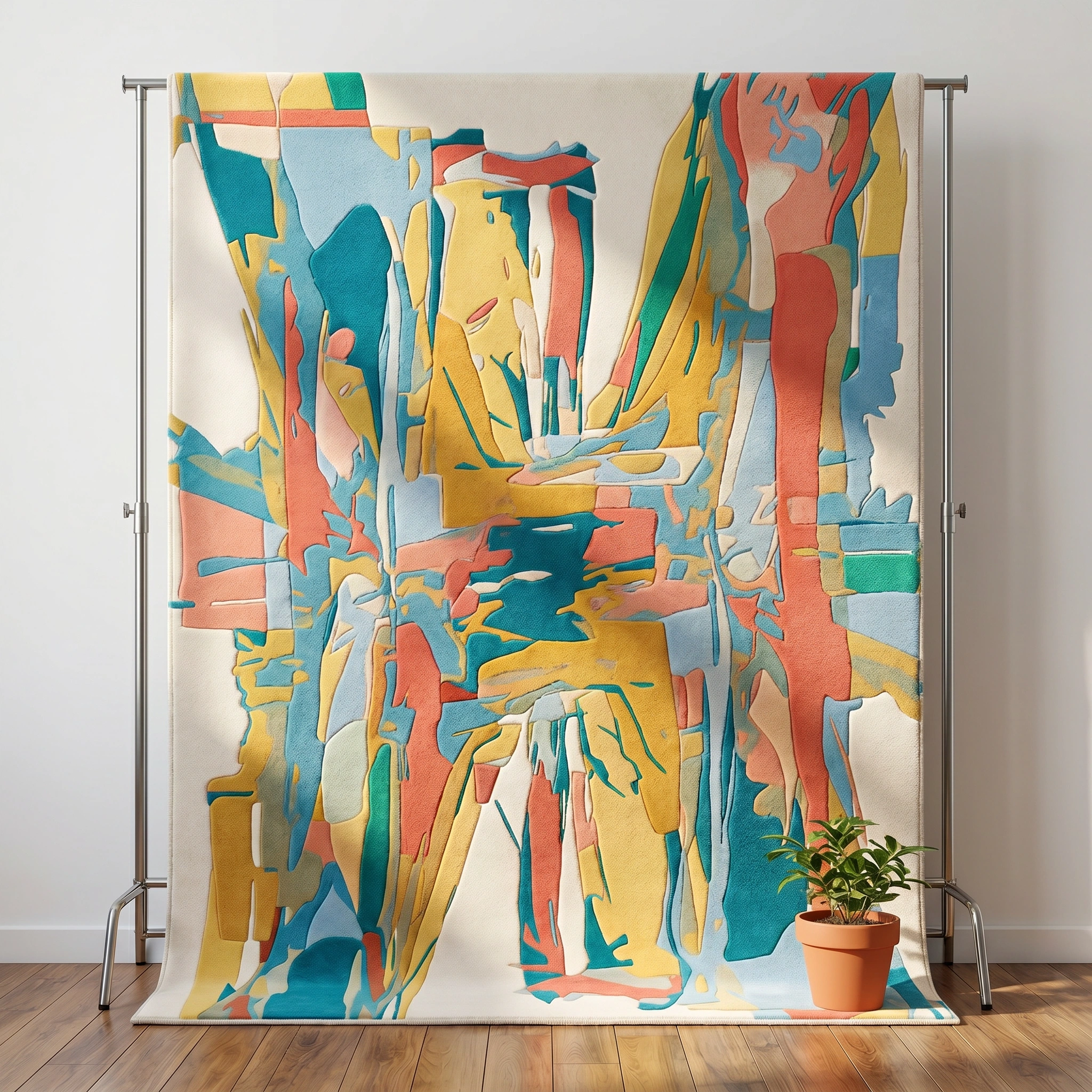Sunset Abstract Hand-Tufted Wool Rug - Image 22