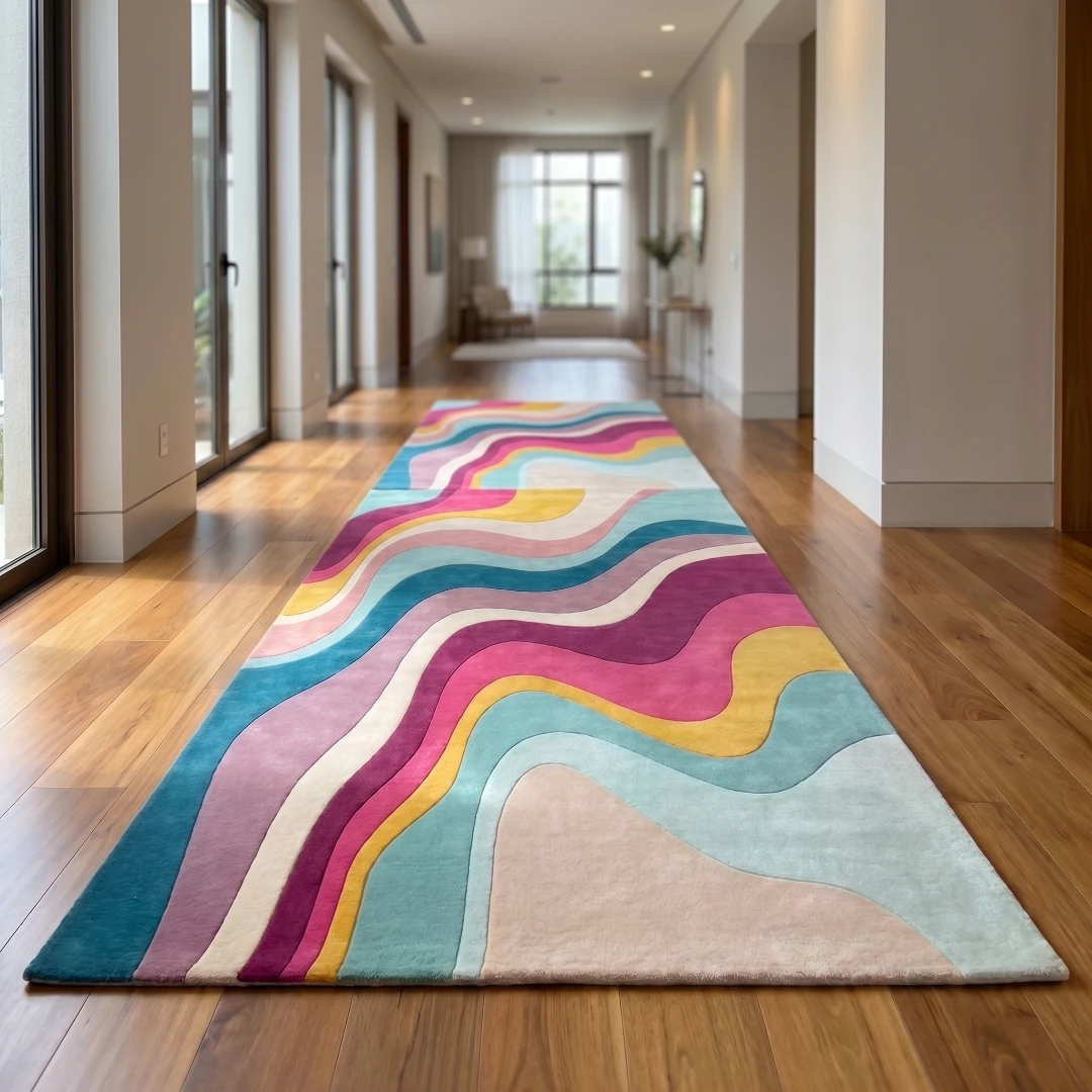 Rug KB-9035 - Abstract Wave Hand-Tufted Rug - Image 14