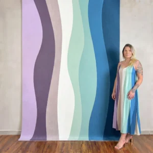 Rug KB-9024 – Abstract Wave Wool Rug