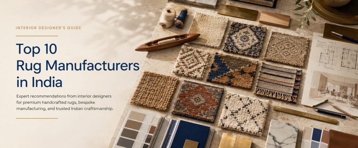 Top 10 Rug Manufacturers in India – Suggested by Interior Designers