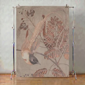 Paradise Bird Pictorial Tapestry Carpet (Hand-Tufted, Embossed)